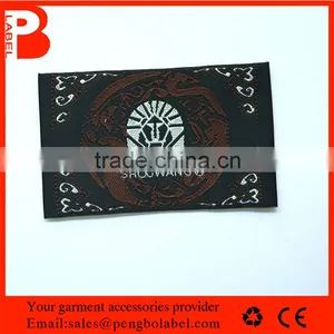 ECO-Friendly Clothing Woven Patches/woven Garment Patches Made in China thumbnail-2