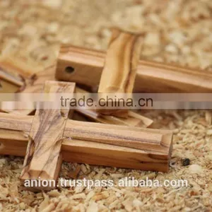 Olive Wood Small Carved Cross thumbnail-6