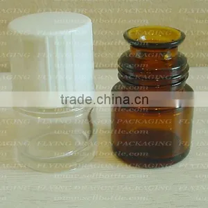 Small Wide Mouth Amber Essential Oil Bottle thumbnail-1