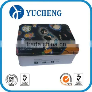 Customized Rectangle Cartoon Mask Tin Can thumbnail-1