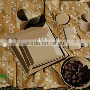 Biodegradable Material Logo Printing Non-toxic Tableware Set thumbnail-1