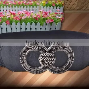 Elastic Belt PU Ending Womens Belt Fashion Belts For Ladys 2015 Polyester Webbing thumbnail-2