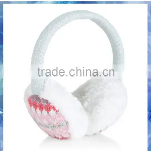 Fairisle Sequin Fur Earmuff,plush Earmuff,sound Proof Earmuff thumbnail-1