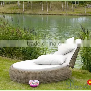 Stylish Round Day Lounge Rattan Outdoor Furniture thumbnail-1
