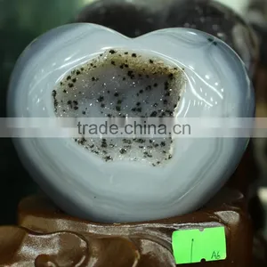 Natural Smile Agate Quartz Crystal Geode Ball thumbnail-6