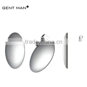 2014 Hot Sale Fashion 316L Stainless Steel Ear Piercing Blank Oval Ear Stud thumbnail-1