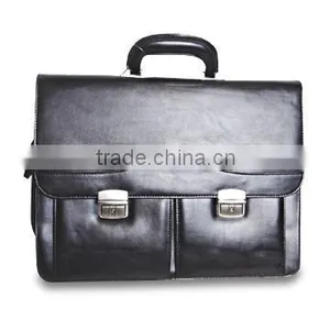 Synthetic Briefcase With Luxury Lock With Two Locks Closure thumbnail-1