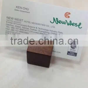 Small Wooden Holder for Business Card or Postcard thumbnail-1