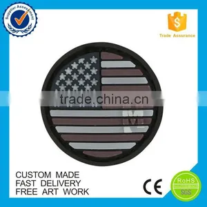 Custom Made Personalized Cheap Round Blue Pvc Patches thumbnail-3