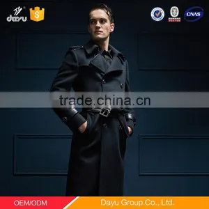 Long Style Latest Wool Jacket Designs Factory Price Winter Cashmere Wool Coat Men Woolen Jacket thumbnail-5