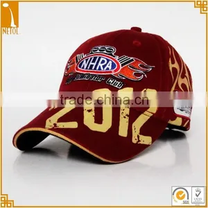 Good Quality 6 Panel Printed Embroidered Car Racing Custom Baseball Caps thumbnail-1
