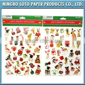 Christmas Animals Decorative Photo Sticker Gift Tag thumbnail-1