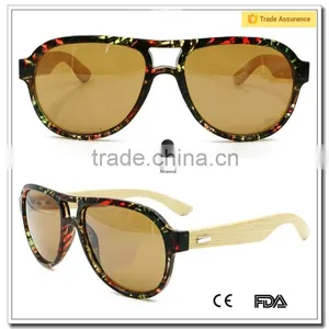 Bamboo Wood Sunglasses Handmade Wooden Sunglasses With Free Custom Laser Logo thumbnail-2