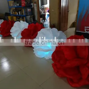 Lighting Inflatable Red and White Rose Flowers thumbnail-2