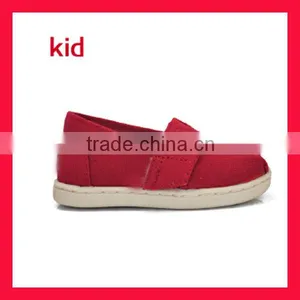Red Classic Canvas Child Shoes Child Nude Shoe Buckle Shoe thumbnail-1