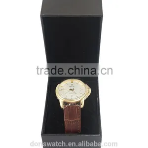 Fashion Watches Black Leather Case for Mens Watch High Class Good Quality Case Gift Case thumbnail-1