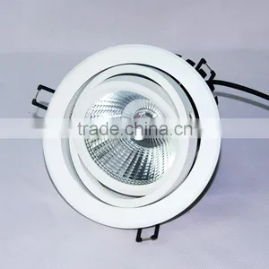 Round Design With Rotation and Gimbal Housing 20W 30w Dimmable Led Downlight Ajustable Led Downlights Black thumbnail-1