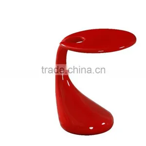 Fiberglass Material in High Gloss Finishing End Table thumbnail-4