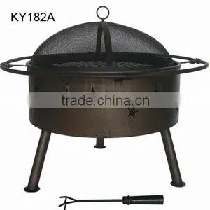 Cold Rolled Steel Metal Type Round Fire Pits With Cover thumbnail-1