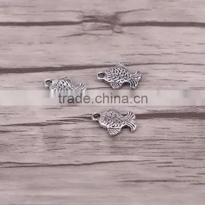 Fish Tibetan Antique Silver Spacer Beads Charms Jewelry Making European Dangle BeadsNecklace Making thumbnail-1