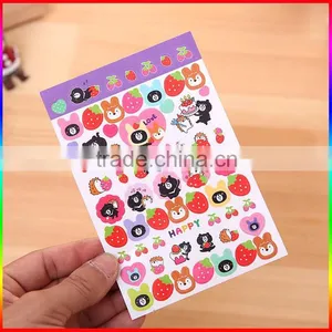High Quality Adhesive Cute Cartoon Paper Sticker for Children thumbnail-1