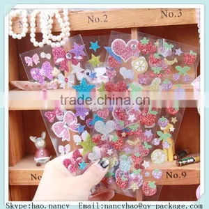 Glitter Sticker Sheet ,glitter Vinyl Sticker thumbnail-1