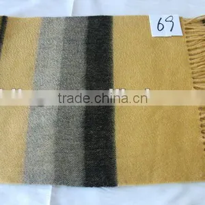 50/50 Wool Cashmere Horizontal Striped Scarfs thumbnail-1