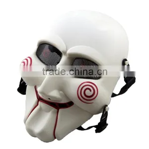 High Quality Chainsaw Murderer Mask Scary Movies Halloween Mask Skeleton Field CS Protective Mask thumbnail-1