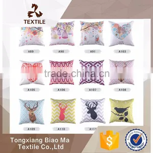 2015 Creative Fashion Classic Design Custom Printing Designs Faux Silk Cushion Home Decor Throw Pillow Decorative Cushion thumbnail-1