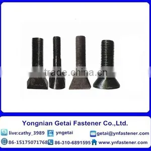 Fan Shaped Head Bolts, Grade 4.8/8.8, Hot Dip Galvanizing(H.D.G) Carbon Steel DIN935/DIN937 thumbnail-1