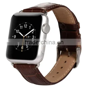 Handmade 100% Crocodile Alligator Genuine Leather for Apple Watch Strap thumbnail-2