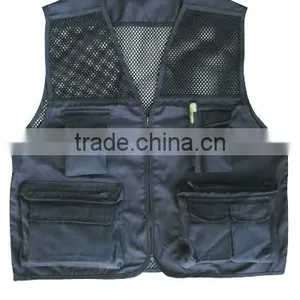 Part of Mesh Fabric Dark Blue Hunter Vest thumbnail-1