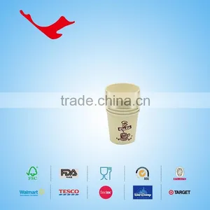 4oz PE Coated Single Wall Disposable Paper Cups With Printing Tissue thumbnail-4