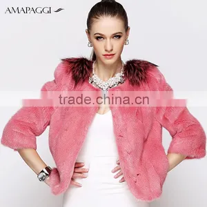 Classic Red Fox Mink Fur Jacket for Women thumbnail-1