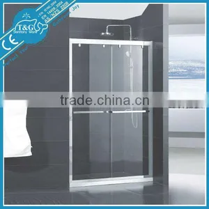 Aluminum Sliding Frosted Shower Screen thumbnail-1