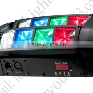 8x3Watt Pro Stage Disco DJ Wedding Party ADJ ON-X 8-Eye Sharpy 8x3W RGBW LED Mini Spider Beam Light thumbnail-2