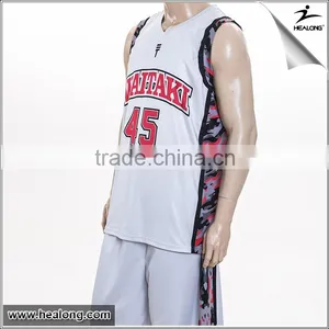 Sublimated Basketballl Set Custom Basketballl Jersey for Team Design Wholesale thumbnail-1