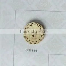 Laser Engraved Coconut Button in 4 Holes With Natural Color for Garment/Lady's Clothes thumbnail-1