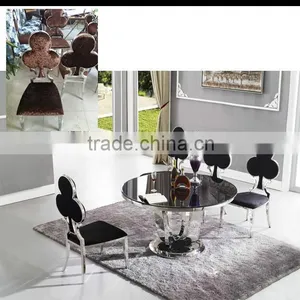 New Design Noble Stacking Stainless Steel Legs Dining Chair thumbnail-6