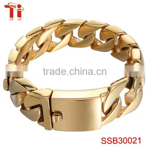 High Quality Men's Bracelet 2016, Fashion Gold Plated Chain Bracelet, Wholesale New Products Bracelet thumbnail-2