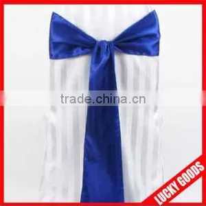 Royal Blue Satin Chair Sashes for Wedding thumbnail-1