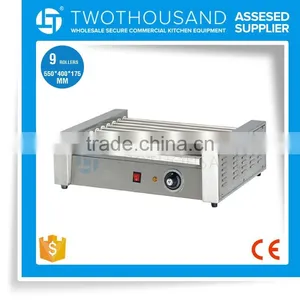 9 Rollers With Thermostat Cover Optional Stainless Steel Hot Dog Roller Grill thumbnail-1
