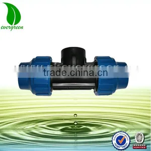 High Quality PP Plastic Water Fittings Tee thumbnail-1