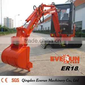 Everun New ER18 China Small Crawler Excavator With CE Approved thumbnail-1