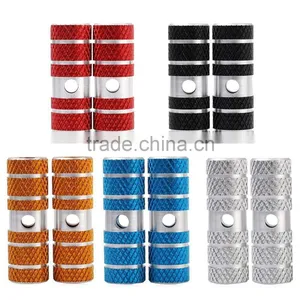 2 Pcs Axle Foot Pegs Stunt Pedal BMX Mountain Bike Bicycle Pedals Ultra-light Bearing Pedals Bike Accessories Parts thumbnail-1