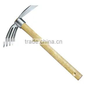 Mini Stainless Steel Two-way Rake-hoe thumbnail-1