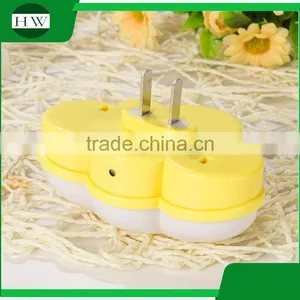 Plastic Mini Cartoon Cloud Electric Plug Socket Led Sensor Day Night Lamp Light thumbnail-5