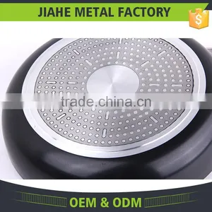 Aluminum Cut Rim Sanded Outside Non-stick Round Gas Frying Pan thumbnail-5
