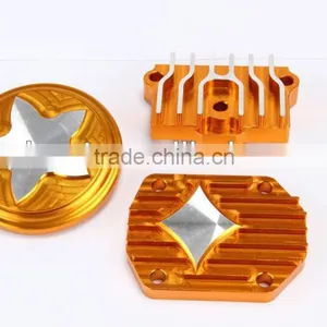 CNC Aluminium Engine Dress Kits Yellow Color thumbnail-1