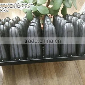 90mm Deep 72 Cells Black PS Plastic Plug Forest Nursery Seedling Planting Tray Multiple Use thumbnail-4